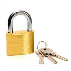 Padlock and Keys