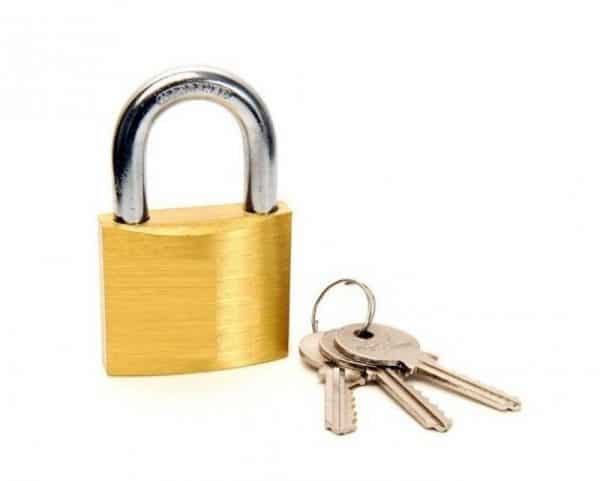 Padlock and Keys