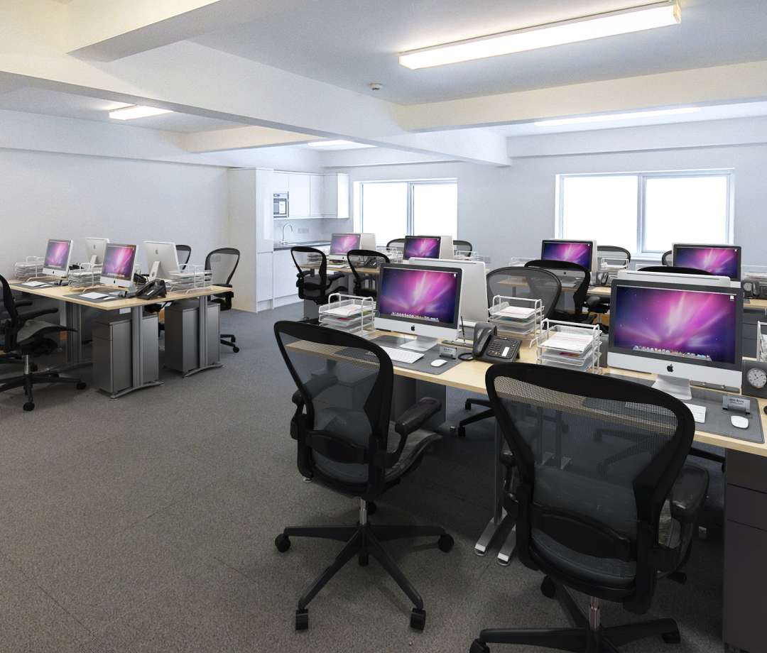 Office space with desks Stratford Self Store Office Spaces